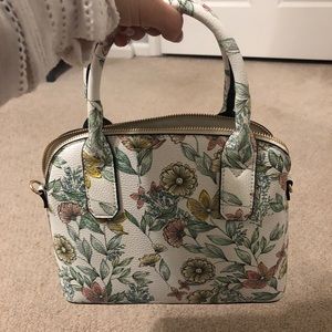Flowered Target brand purse w/ crossbody extension